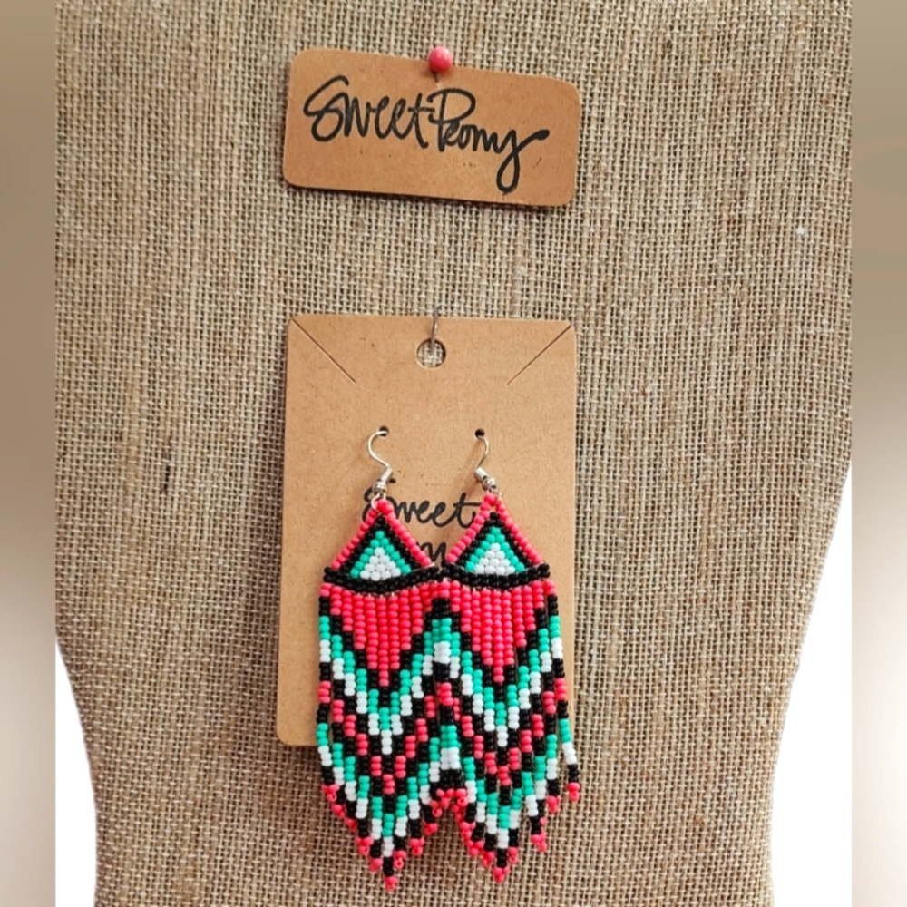 Colorful Beaded Bohemian Earrings